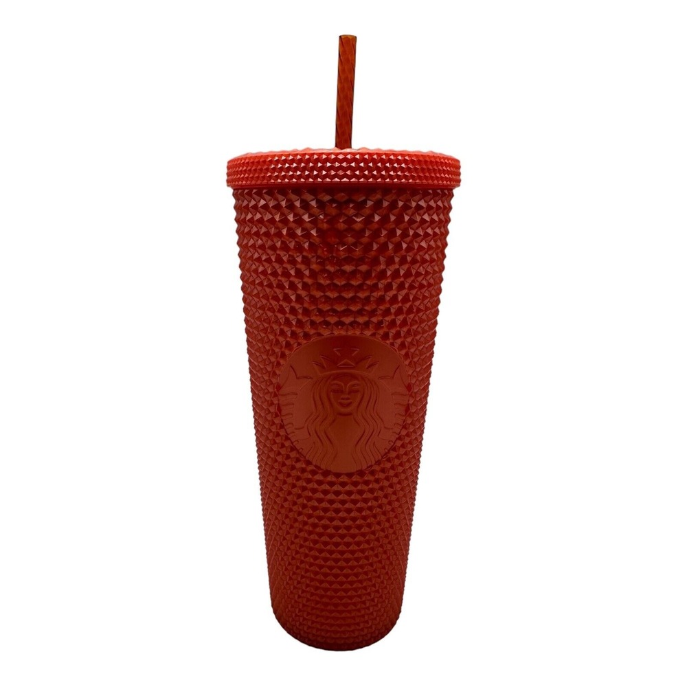 Starbucks Fall Halloween 2022 Bling Pearlized Orange Studded Venti 24Oz Tumbler